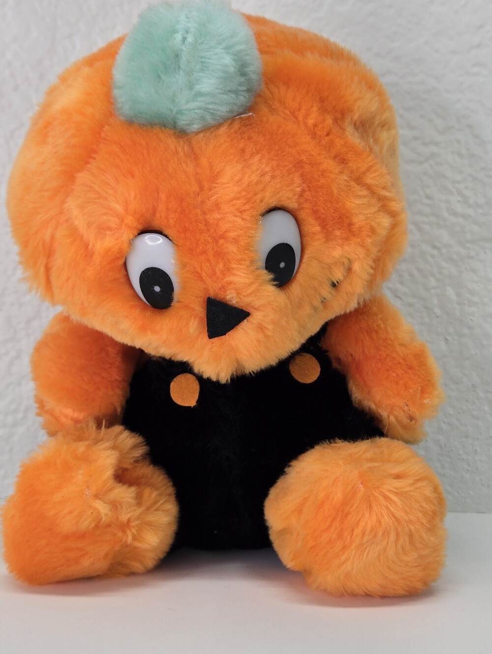 Wonder Toys 1984 Pumpkin Head Jack O Lantern Plush Halloween Stuffed Plush VTG